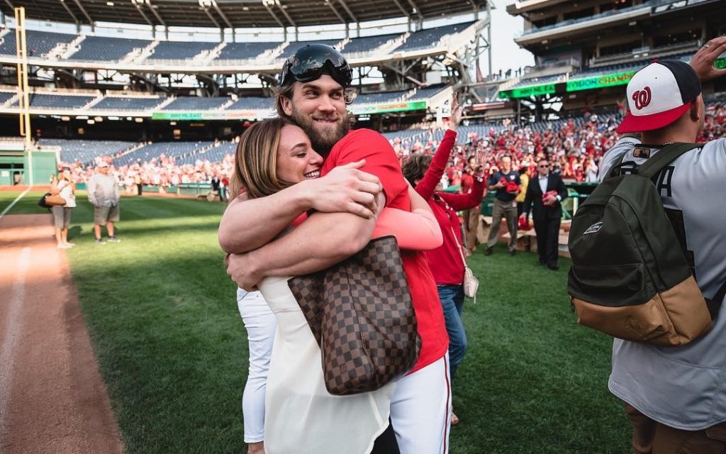 Bryce Harper's Wife Steals the Show at Sunday Night Baseball