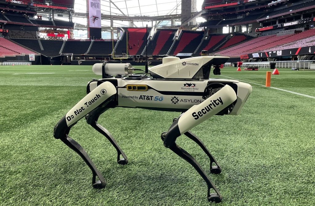 New Robot Guard Dog Boosts Security at Mercedes-Benz Stadium