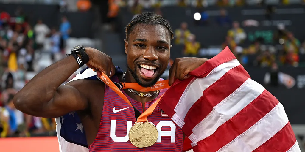 American Sprinter Noah Lyles Secures 200-Meter Gold at 2023 World Athletics Championship