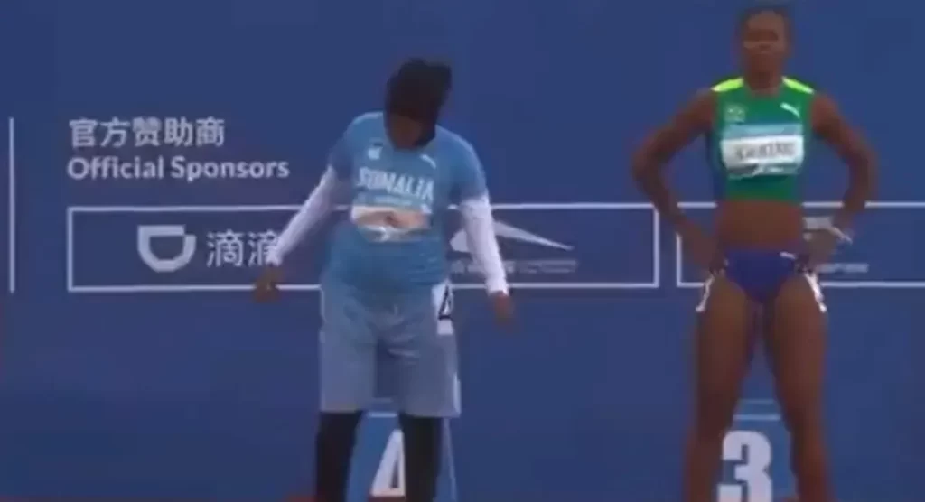 Video Of Somalia’s Runner Goes Viral Of Her 100m Embarrassing Track Race