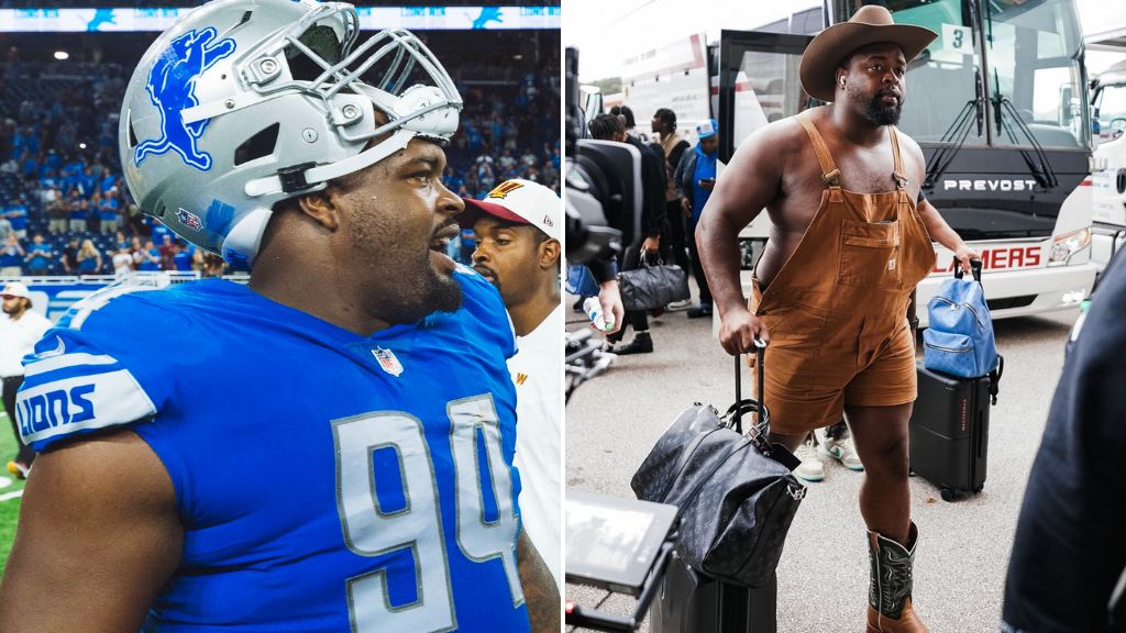 Detroit Lions' Benito Jones turns heads with pregame outfit, seems ready to  get to work