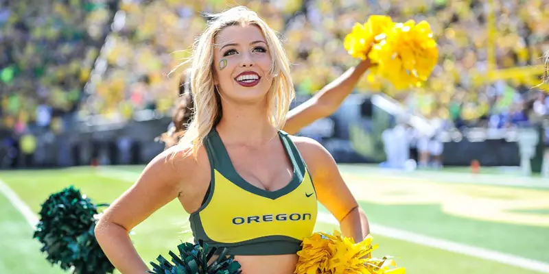 Wild Photos Of Oregon Cheerleaders Going Viral Before Colorado Game