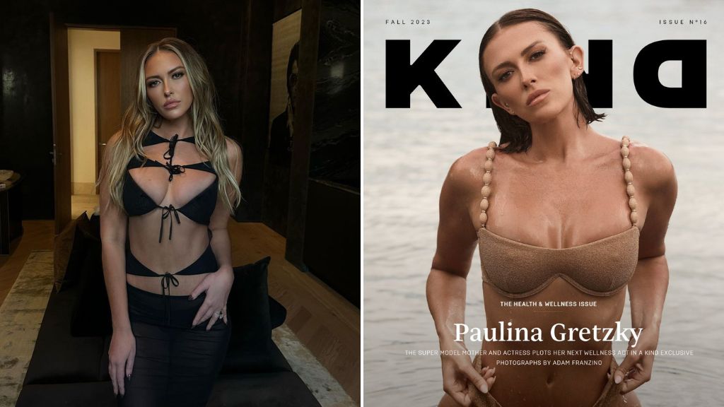 Paulina Gretzky Turning Heads in Swimsuit on the Cover of Kind Magazine’s Fall 2023 Health & Wellness Issue