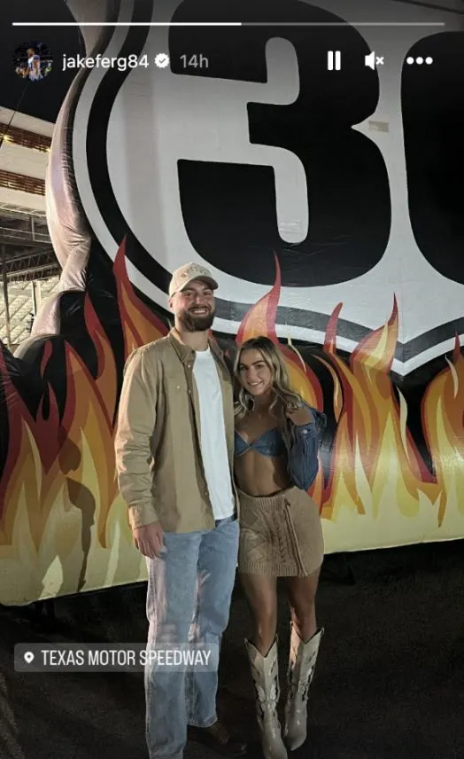 Haley Cavinder was seen with Dallas Cowboys star tight end Jake Ferguson at the Texas Motor Speedway in Fort Worth