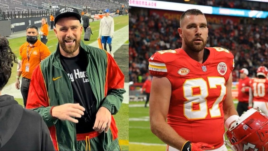 The shirt Travis Kelce wore after Sunday’s game has drawn some attention towards a Las Vegas establishment.