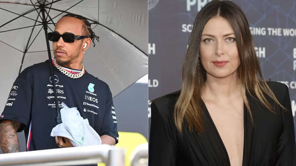 Maria Sharapova and Lewis Hamilton share warm embrace at F1 Abu Dhabi Grand Prix - Bullscore