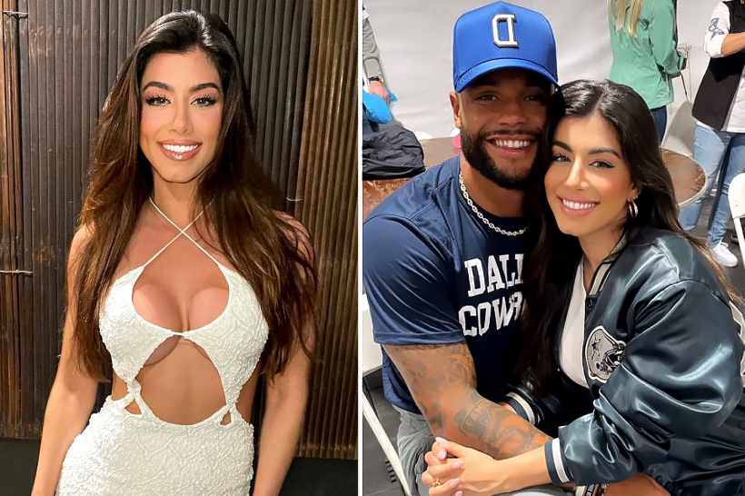 Dak Prescott of the Dallas Cowboys makes his relationship with Sarah Jane Ramos official on her 30th birthday