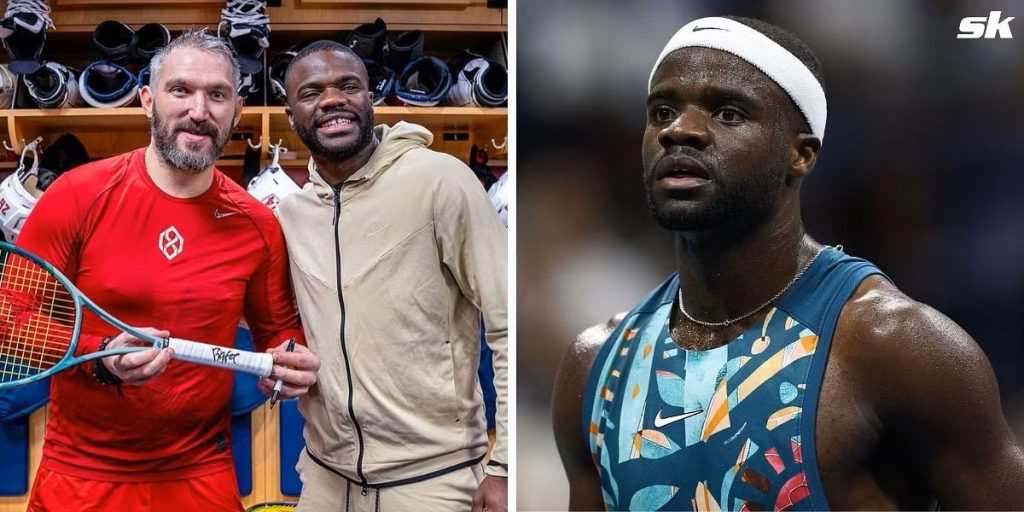 Frances Tiafoe, posing with pro-Putin supporters Alexander Ovechkin, captain of the Washington Capitals, has enraged fans.